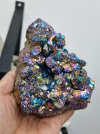 Titanium aura kwarts cluster, met aangebrachte coating, Verzamelen, Mineralen en Fossielen, Ophalen of Verzenden, Mineraal