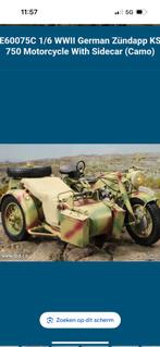 DiD 1/6 WWII Zundapp KS 750 With Sidecar E60075, Ophalen of Verzenden, Nieuw