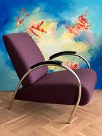 Eighties retro vintage fauteuil / Gelderland model 5770 ., Ophalen, Gebruikt, 75 tot 100 cm, 50 tot 75 cm