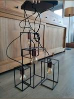 Industriële hanglamp 57x35x32 incl. lampen., Huis en Inrichting, Lampen | Hanglampen, Ophalen, Zo goed als nieuw, Metaal, Industrieel