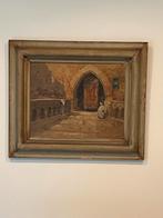 Schilderij van een Arabische straat, Ophalen of Verzenden