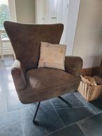 Draaifauteuil in goede staat (donkergroen), Ophalen, Zo goed als nieuw, 75 tot 100 cm, Stof