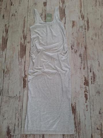 Nieuw, H&M zwangerschapsjurk, lichtgrijze ribtricot, mt XS beschikbaar voor biedingen