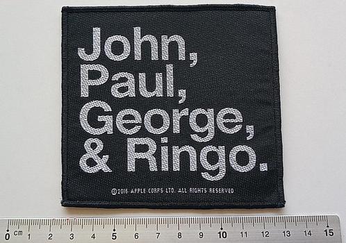 The Beatles mooie John, Paul, George & Ringo patch b317, Verzamelen, Muziek, Artiesten en Beroemdheden, Nieuw, Kleding, Verzenden