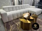 NIEUW lounge bank wit teddy, Huis en Inrichting, Banken | Bankstellen, Ophalen, Nieuw