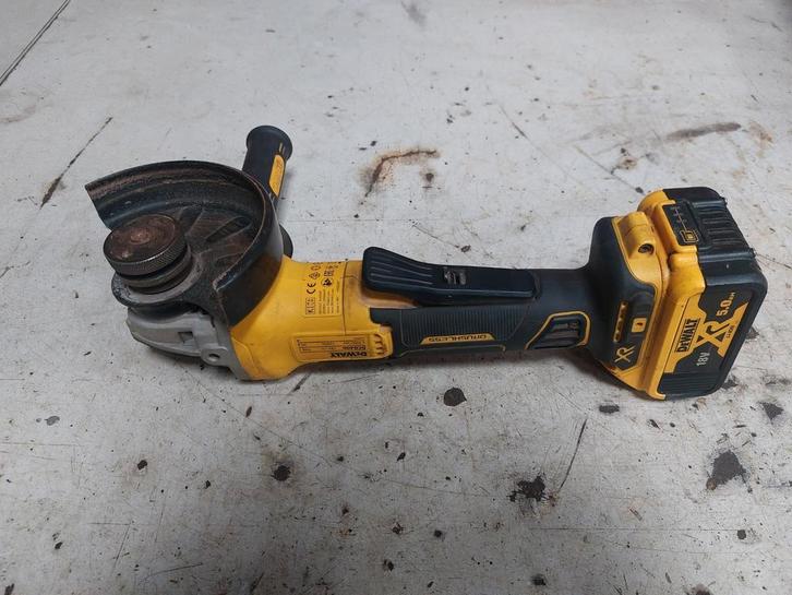 Dewalt 18v haakse slijper, accu flex inclusief accu, Doe-het-zelf en Verbouw, Gereedschap | Slijpmachines, Zo goed als nieuw, Haakse handslijpmachine