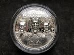 2021 Cook Islands - Terracotta Warriors - 1 oz UHR proof sil, Zilver, Ophalen of Verzenden, Losse munt