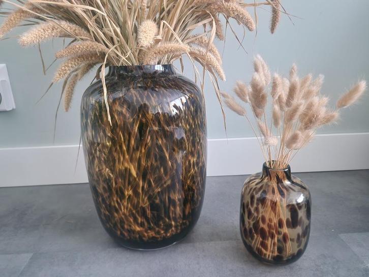 Vase The World Artic Cheetah Vaas L + kleine vaas, Huis en Inrichting, Woonaccessoires | Vazen, Nieuw, Overige kleuren, Minder dan 50 cm
