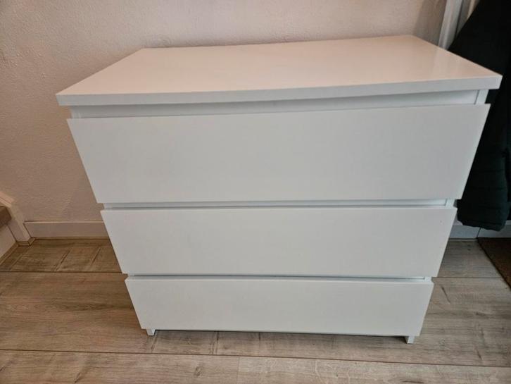 Ikea Malm ladekast, Huis en Inrichting, Kasten | Ladekasten, Gebruikt, Minder dan 100 cm, 50 tot 100 cm, 25 tot 50 cm, 3 of 4 laden