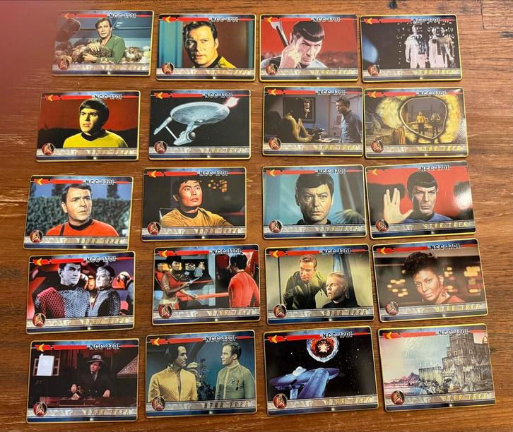 Star Trek 30th Anniversary Metalen Kaarten Set, Hobby en Vrije tijd, Stickers en Plaatjes, Zo goed als nieuw, Meerdere plaatjes