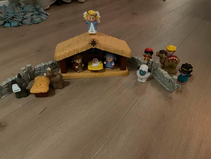 Fisher Price Little People Kerststal Compleet met Licht, Kinderen en Baby's, Speelgoed | Babyspeelgoed, Gebruikt, Overige typen