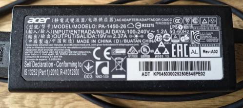 Acer PA-1450-26 oplader laptopadapter adapter, Computers en Software, Laptop-opladers, Nieuw, Ophalen of Verzenden
