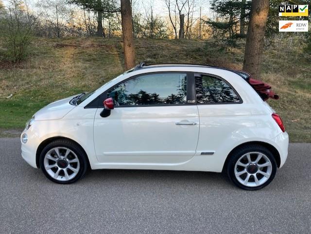 Fiat 500 C 1.2 Cabrio Facelift Sport Pakket, Auto's, Fiat, Bedrijf, Te koop, 500C, ABS, Airbags, Boordcomputer, Centrale vergrendeling