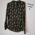 Catwalk Junkie blouse met panters - Maat S, Ophalen of Verzenden, Zo goed als nieuw, Catwalk Junkie, Maat 36 (S)