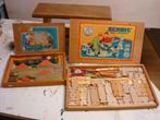 VINTAGE OUDE HOUT BOUWDOZEN 1950/60, Kinderen en Baby's, Overige typen, Gebruikt, Ophalen of Verzenden