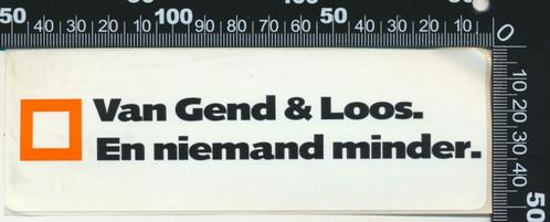 Sticker: Van Gend en Loos - En niemand minder, Verzamelen, Stickers, Zo goed als nieuw, Bedrijf of Vereniging, Ophalen of Verzenden