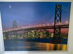 Poster skyline San Francisco in zilverkleurige lijst, Ophalen, 100 tot 125 cm, Foto of Poster, 75 cm of meer
