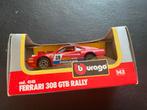 Ferrari 308 GTB Rally 1:43 - Burago, Hobby en Vrije tijd, Modelauto's | 1:43, Ophalen, Zo goed als nieuw, Auto, Overige merken
