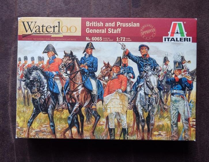 Italeri 6065 British and Prussian Allied General Staff 1/72, Hobby en Vrije tijd, Modelbouw | Figuren en Diorama's, Gebruikt, Figuur of Figuren