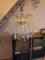 Vintage kroonluchter roze pegels, Ophalen of Verzenden, Gebruikt