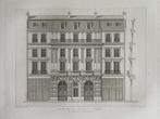 Originele gravure 1877 - Aanzicht Haussmann gevel Parijs -, Verzenden