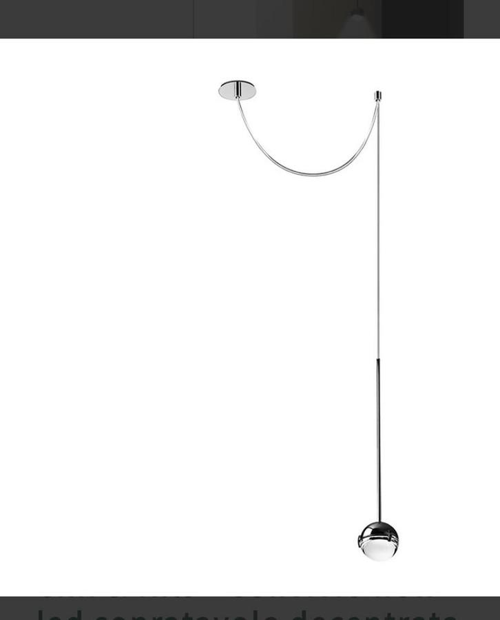 DESIGN hanglamp Convivio van Cini & Nils, Huis en Inrichting, Lampen | Hanglampen, Zo goed als nieuw, Minder dan 50 cm, Glas, Metaal