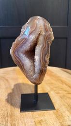 Agaat op standaard, Verzamelen, Mineralen en Fossielen, Ophalen of Verzenden