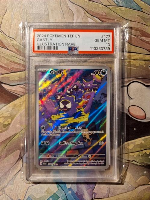 Gastly 177/162 Temporal Forces PSA 10 Slab Gengar Haunter, Hobby en Vrije tijd, Verzamelkaartspellen | Pokémon, Nieuw, Losse kaart