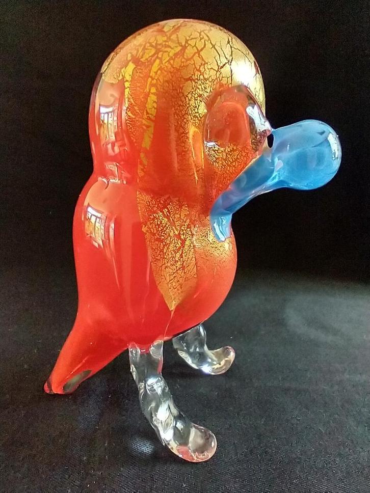 Glas sculptuur vogel., Antiek en Kunst, Antiek | Glas en Kristal, Ophalen of Verzenden