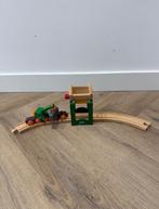 ZGAN Brio houten trein rots laad station 33554 Clever Crane, Ophalen of Verzenden, Zo goed als nieuw