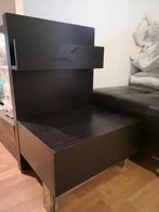Gratis Ikea zwarte nachtkast met lade., Ophalen