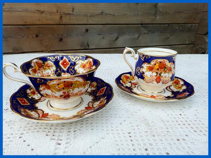 Brocante kop schotel Royal Albert Heirloom high servies, Antiek en Kunst, Antiek | Servies los, Ophalen of Verzenden