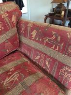 2-3 zits bank rode stof, Huis en Inrichting, Ophalen, Gebruikt, Tweepersoons, 75 tot 100 cm