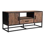 Tv meubel dakota 150 cm teak/staal, Ophalen, Nieuw