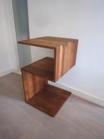 Vintage houten sidetable, tafel kast bank multifunctioneel, Ophalen, Zo goed als nieuw, 75 cm of meer, Overige vormen