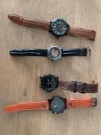 Vier herenhorloges - Ascot, Omega, Naviforce, Sieraden, Tassen en Uiterlijk, Staal, Polshorloge, Ophalen of Verzenden, Omega