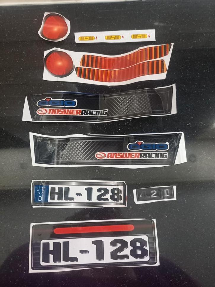 Stickers Speelgoed Accu Auto, Auto diversen, Autostickers, Ophalen of Verzenden