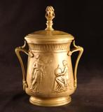 Antieke bronzen Empire pot met deksel, Verzenden