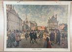 Wandplaat Dam Amsterdam - Historische afbeelding, Ophalen of Verzenden
