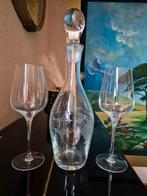 Chef & Sommelier Wijnkaraf met 2 Glazen, Glas of Glazen, Ophalen of Verzenden, Effen, Glas