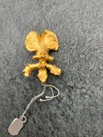 Bladvergulde broche, orchidee, merk Ingold, Ophalen of Verzenden, Zo goed als nieuw, Goud, Overige materialen
