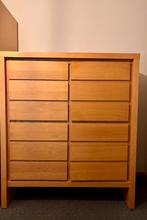 Eiken (bureau)kast, Huis en Inrichting, Ophalen, Gebruikt, 100 tot 150 cm, 1 of 2 laden