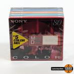 Sony MDW80CRB Color Mini Disc - Set van 5 - NIEUW!, Nieuw