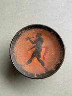 Antieke Griekse tazza, beschilderde terra cotta, Ophalen of Verzenden