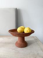 Rustiek plateau op voet van aardewerk Wabi Sabi HIT*, Huis en Inrichting, Ophalen of Verzenden, Zo goed als nieuw, Rond, Steen of Aardewerk