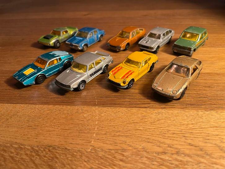 Marjorette & Matchbox Vintage - 10 stuks, Hobby en Vrije tijd, Modelauto's | 1:50, Gebruikt, Ophalen of Verzenden