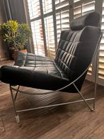 LEOLUX Volare fauteuil + poef, Huis en Inrichting, Fauteuils, Ophalen, Zo goed als nieuw