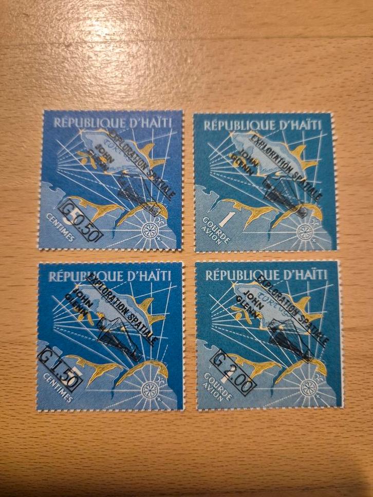 Haïti 1962 ruimtevaart (opdruk), Postzegels en Munten, Postzegels | Amerika, Postfris, Midden-Amerika, Ophalen of Verzenden