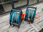 2x Gardena slanghaspel 15 meter + spuitpistool, Ophalen, Gebruikt