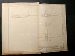 Blue print van een Aeronautica Macchi MB.320 (N89), Ophalen of Verzenden, Gebruikt, Kaart, Foto of Prent